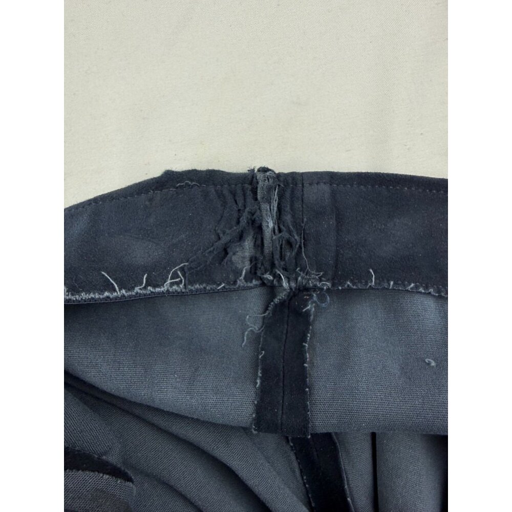 Vince Stretch Lamb Suede Split Hem Crop Pant in Navy Size M $1250 - Picture 7 of 11